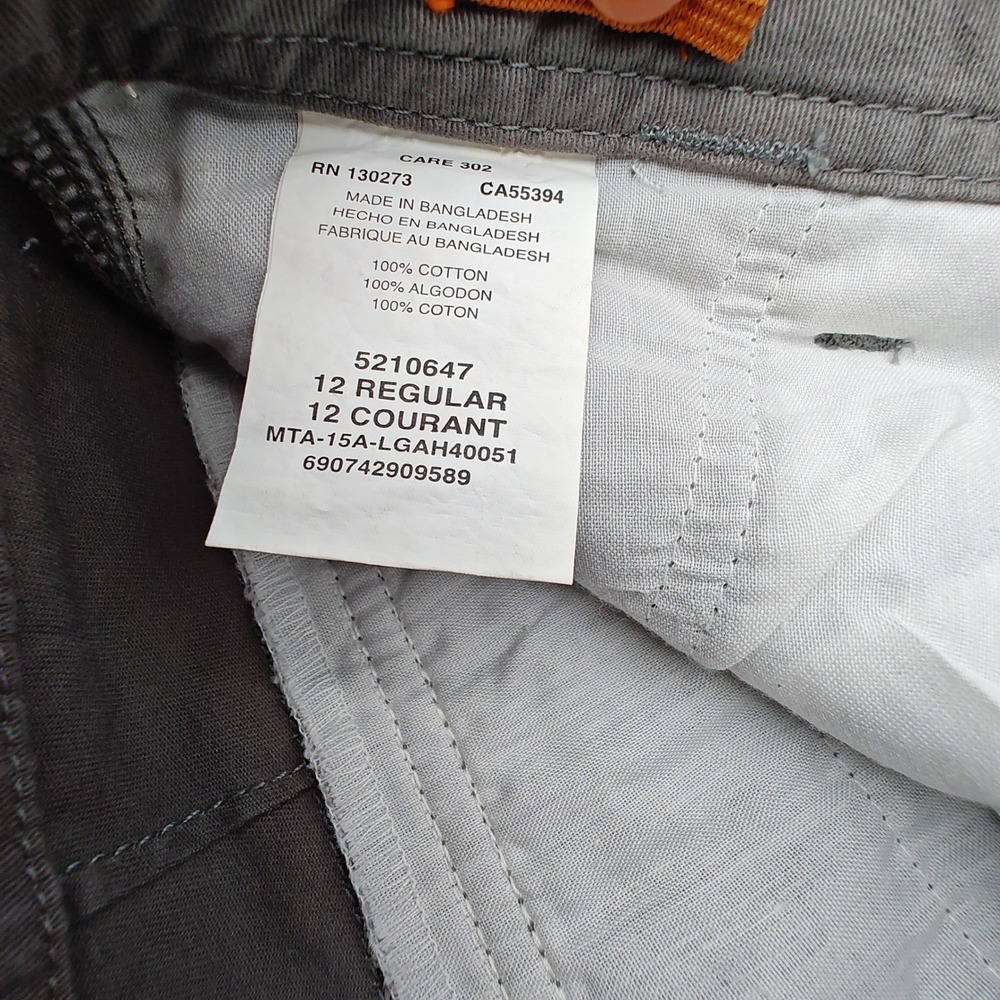 Lot 2 Lee Dungarees Youth Cargo Shorts Size 12 Regular w Belts Khaki‎ Gray - Picture 6 of 13